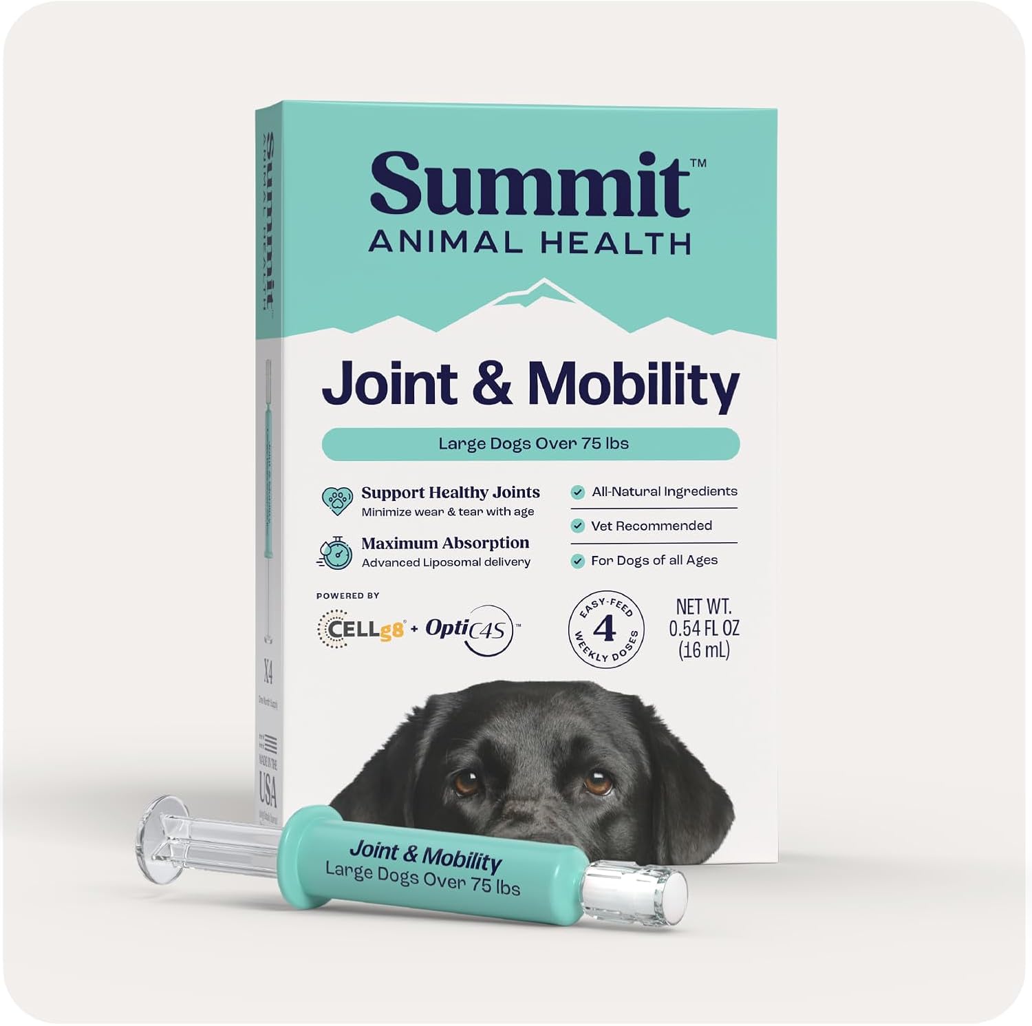 Summit Canine Joint and Mobility Supplement for Large Dogs, All Natural Liquid Chondroitin with Liposomal Delivery for Arthritis, Hip & Joint Support Vitamin, (Dogs 75+lbs) Summit Canine Joint and Mobility Supplement for Large Dogs, All Natural Liquid Chondroitin with Liposomal Delivery for Arthritis, Hip & Joint Support Vitamin, (Dogs 75+lbs)