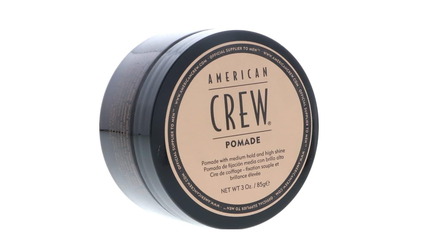 Men's Hair Pomade by American Crew, Medium Hold with High Shine, 3 Oz (Pack of 2) Men's Hair Pomade by American Crew, Medium Hold with High Shine, 3 Oz (Pack of 2)