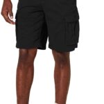 Amazon Essentials Men's 10" Classic-Fit Cargo Shorts (Available in Big & Tall), Black, 34