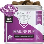 All Natural Immune System Booster| Anti Allergy & Anti Itch for All Pups| Salmon Oil with Probiotics for Digestive Support|120 Veterinarian Formulated Soft Chews| Up to 4-Month Supply