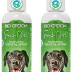 Bio-groom Fresh Bark Dog Breath Freshener - No Chew Dental Spray for Dogs & Cats, Teeth Cleaning Oral Care for Plaque & Tartar, No Brushing Required, Made in The USA - Flavorless, 4 fl oz (Pack of 2)