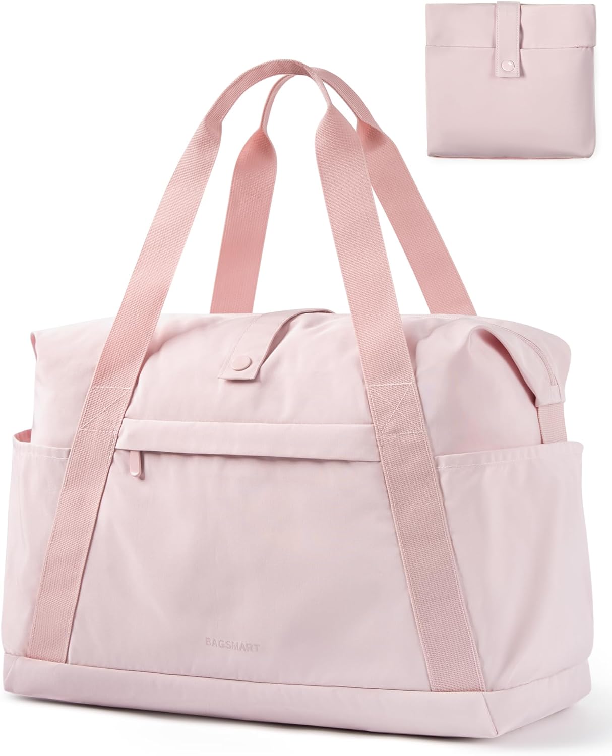 BAGSMART Personal Item Travel Bag For Spirit Airlines, 23L Lightweight Gym Bag for Women Foldable Duffle Bag Weekender Overnight Bag for Travel, Gym BAGSMART Personal Item Travel Bag For Spirit Airlines, 23L Lightweight Gym Bag for Women Foldable Duffle Bag Weekender Overnight Bag for Travel, Gym