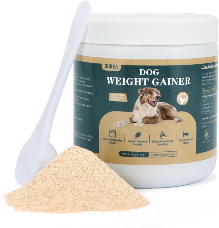 Dog Weight Gainer, High Calorie Dog Supplements, Senior Dog Supplements with Multivitamins for Support Healthy Weight & Maintain Muscle Mass, Chicken Liver Flavor, 4oz (114g)