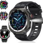Smart Watch, 2026 AMOLED 1.43" Fitness Smartwatch for Men Women, Bluetooth 5.4 Call, 130+Sports Modes, 60+Days Flashlight, Heart Rate/Sleep Monitor, IP68 Waterproof Activity Tracker for Android iOS