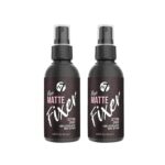 W7 The Fixer Makeup Setting Spray - Matte Finish - Long-Lasting, Ultra-Fine Formula - Cruelty Free and Vegan - 2 Pack