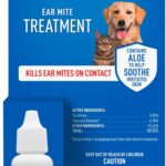 Adams Ear Mite Treatment for Dogs and Cats Over 12 Weeks, Kills Ear Mites On Contact, Relief for Dogs and Cats Suffering from Ear Mites, Soothing Aloe and Lanolin Formula, 0.5 fl oz