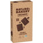 Natures Bakery Double Chocolate Brownie Bars, Whole Grains, Dates, and Cocoa, Plant Based, Dairy-Free, Snack Bar, 1 box with 12 twin packs (12 twin packs)
