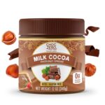 ChocZero Milk Chocolate Hazelnut Spread - No Added Sugar, Keto Friendly Low-Carb Chocolate Hazelnut Dessert & Bread Topping, Gluten Free, High Fiber, 12 oz Jar