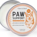 Dog Paw Balm - Soothing Paw Protector with Shea Butter, Coconut Oil, Jojoba Oil, and Vitamin E - Nourishing Balm for Cracked Paws - Safe for All Breeds - Made in USA