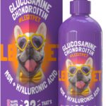 Liquid Glucosamine for Dogs with Chondroitin, MSM & Hyaluronic Acid  Bacon Flavor  Joint Support Supplement for Dogs  All Breeds  32 oz