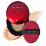 TIRTIR Mask Fit Red Cushion Foundation | Full coverage, Weightless, Skin fit, Satin Glow Finish, Korean Makeup BB Foundation, beauty, Tattoo cover up, Buildable (#23N Sand, 0.63 Fl Oz)