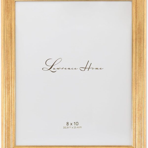 Lawrence Frames 536280 Sutter Gold 8x10 Picture Frame