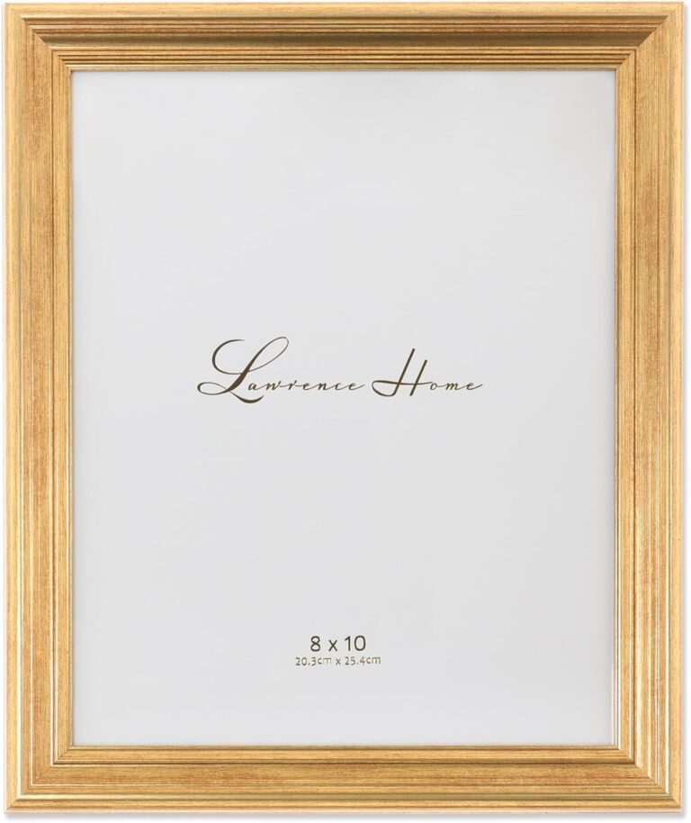 Lawrence Frames 536280 Sutter Gold 8x10 Picture Frame