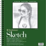 Strathmore 400 Series Sketch Pad, Recycled Paper, 11x14 inch, 100 Sheets - Artist Sketchbook for Drawing, Illustration, Art Class Students