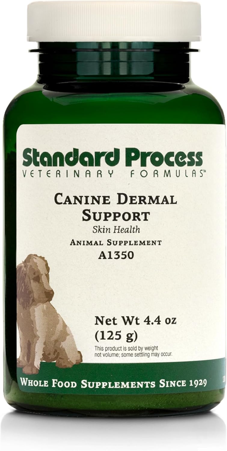 Standard Process Inc. Canine Dermal Support - Skin & Adrenal Gland Supplement - Comprehensive Skin Health Supplement for Dogs - Daily Immune & Liver Support Powder - 125 g Standard Process Inc. Canine Dermal Support - Skin & Adrenal Gland Supplement - Comprehensive Skin Health Supplement for Dogs - Daily Immune & Liver Support Powder - 125 g