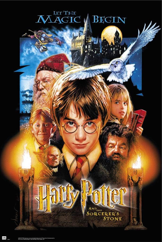 Trends International 24X36 Harry Potter and the Sorcerer's Stone - One Sheet Wall Poster, 24" x 36", Premium Unframed Version