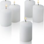 Light In The Dark White Votive Candles - Box of 36 Unscented Bulk Candles - 15 Hour Burn Time - for Weddings, Restaurants, Parties, Spa and Decorations.