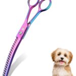Dream Reach Dog Chunker Scissors - Dog Blending Thinning Cat Grooming Chunkers Shear Rainbow 8"