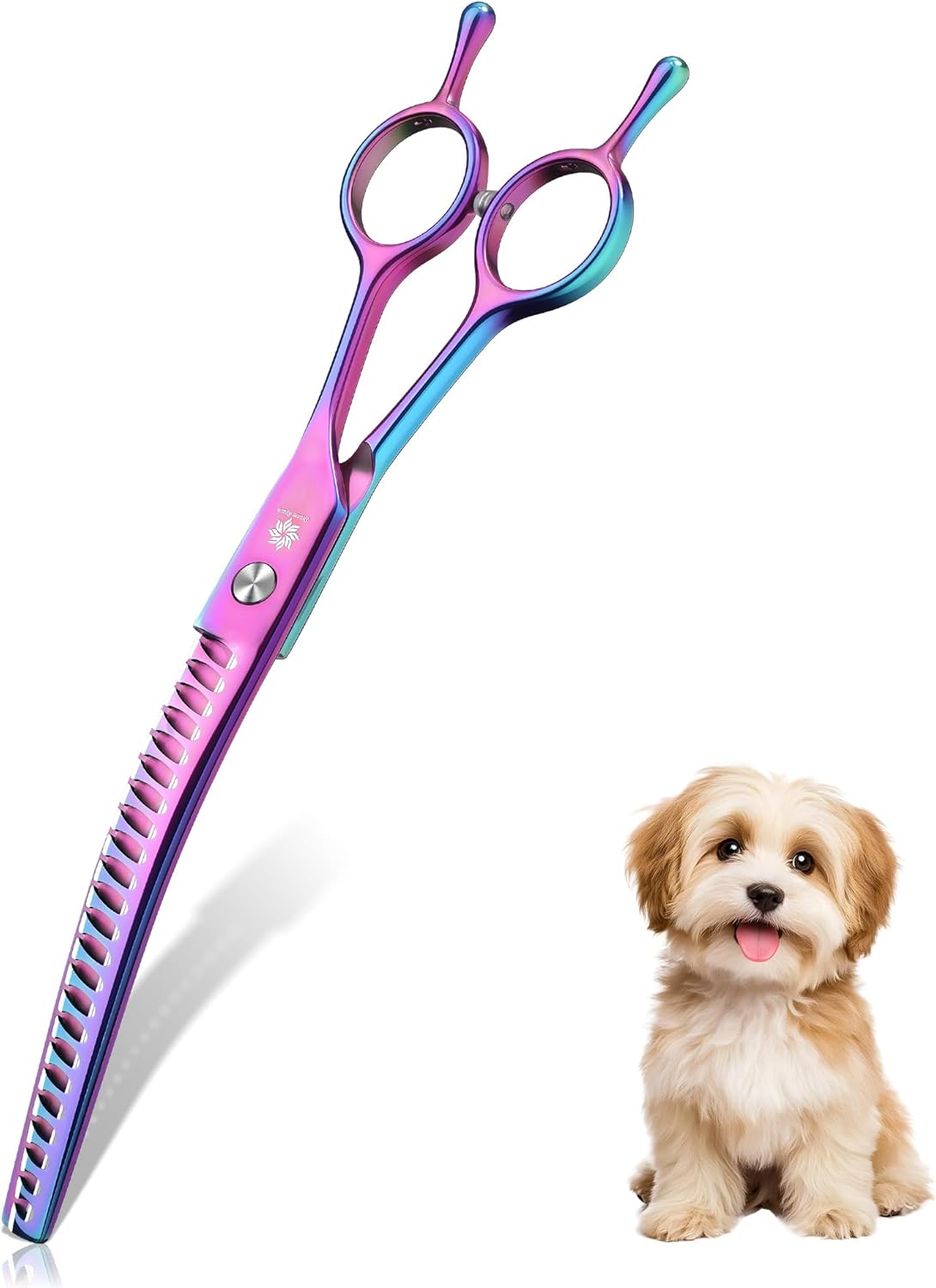 Dream Reach Dog Chunker Scissors - Dog Blending Thinning Cat Grooming Chunkers Shear Rainbow 8" Dream Reach Dog Chunker Scissors - Dog Blending Thinning Cat Grooming Chunkers Shear Rainbow 8"
