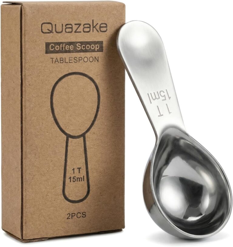 Coffee Scoop 1 Tablespoon Scoop Measuring Spoon for Ground Coffee 2 Pieces,Stainless Steel Small 1 Tbsp Coffee Spoons Measure Protein Powder Suger Bean,Short Handle Fits into Canisters.(1TBSP(15ML*2)