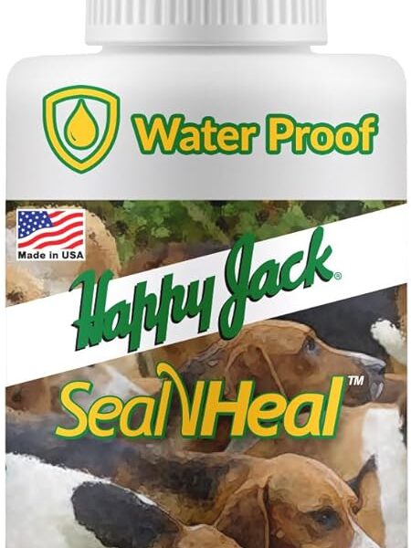 HAPPY JACK Seal 'N Heal Liquid Bandage for Dogs, Cats, Pets, Wound Care Spray (4 oz), Protects Against Minor Cuts, Burns, Waterproof Seal, Discourages Licking & Chewing, for Paws & Body, Made in USA