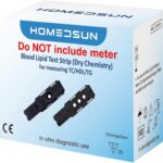 10 Pack 4 in 1 Total Cholesterol HDL LDL and Triglyceride Test Strips with Lancets Droppers Exclusively Compatible with The HSLPM-102 Cholesterol Test Meter (Analyzer is Not Included)