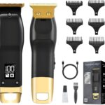 Beard Trimmer for Men - Rechargeable Men's Hair Clippers & Razor, Cordless Hair Trimmer for Face, Neck, Groin & Manscaping, Ideal Gift for Men, Black