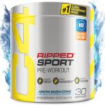 Cellucor C4 Ripped Sport Pre Workout Powder Arctic Snow Cone - NSF Certified for Sport + Sugar Free Preworkout Energy Supplement for Men & Women - 135mg Caffeine + Weight Loss - 30 Servings