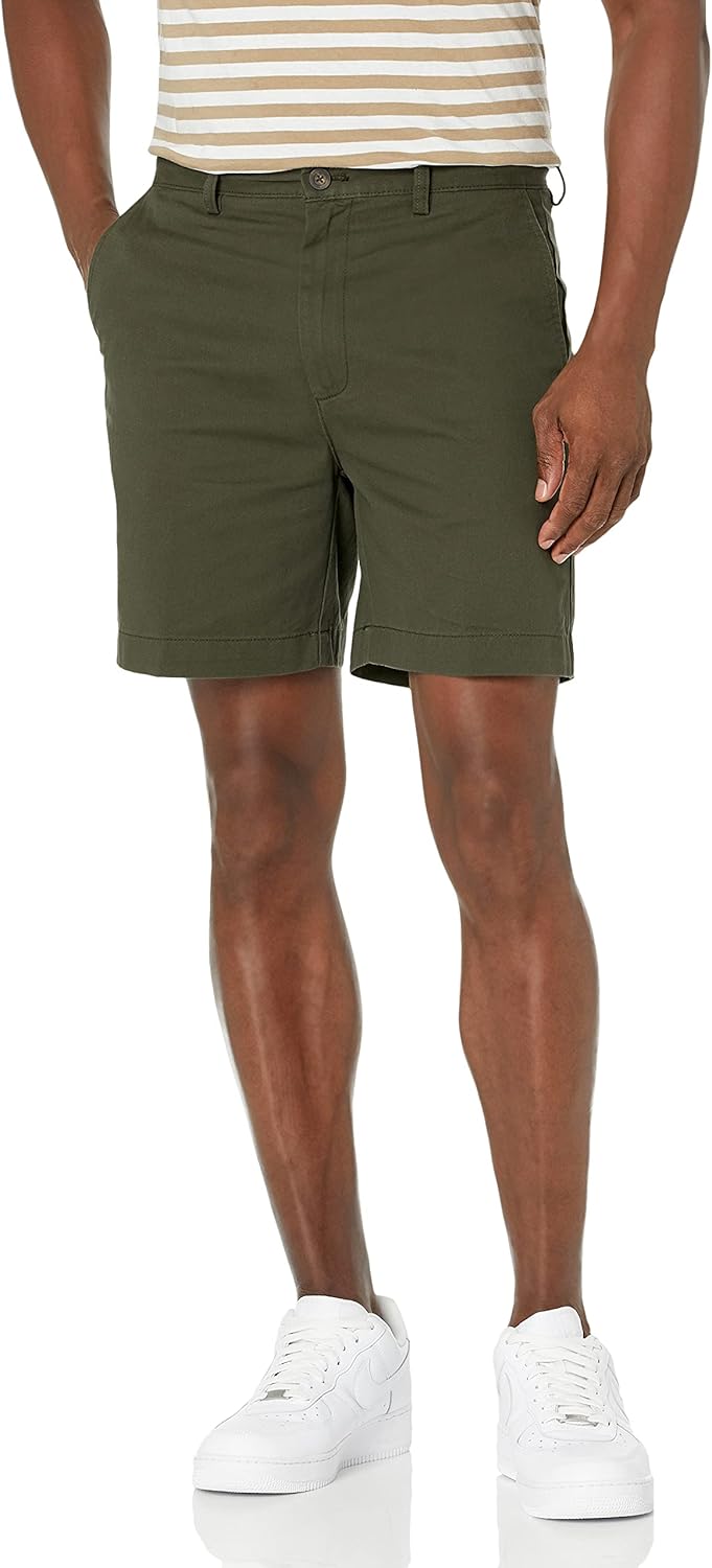 Amazon Essentials Mens Classic-Fit 7" Chino Shorts Amazon Essentials Mens Classic-Fit 7" Chino Shorts