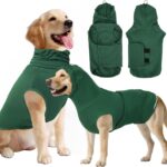 Thunder Vest for Dogs Anxiety, Dog Thunder Jacket for Thunder, Fireworks, Vet Visits & Separation, Keep Pet Calm Without Medicine, Anti Anxiety Vest for Dogs and Cat Body and Ear(Green, S)