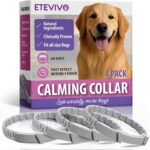 Calming Collar for Dogs 4 Pack  Dog Pheromone Collars Anxiety Relief, Stress & Separation  25 Inches Adjustable Fits Small Medium Large Dogs  Long Lasting 60 Days, Helps Reduce Bad Behavior
