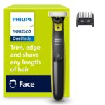 Norelco Philips OneBlade 360 Hybrid Face, Electric Beard Trimmer and Shaver, with 360 Blade Technology, 1x 360 Blade for Face, 5in1 Adjustable Comb, Model QP2724/90