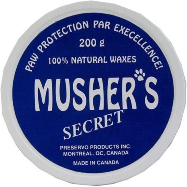 Musher's Secret Pet Paw Protection Wax Moisturizer Invisible Boots Snow (200g.) for Dog Pet Puppy