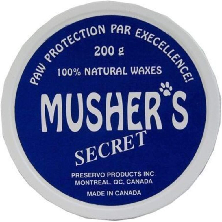 Musher's Secret Pet Paw Protection Wax Moisturizer Invisible Boots Snow (200g.) for Dog Pet Puppy