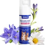 Wellix Hot Spot Treatment&Itch Relief Spray for Dogs&Cats - Wound Care&Dry Itchy Skin&Dermatitis for Dog Skin Care Spray - Pet Allergy Spray with Chamomile,100ml