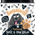 BUGALUGS Dog Paw Pad Balm & Dog Nose Balm 40 g (1.41oz) - Moisturizing Dog Paw Balm That Creates an Invisible Barrier That Protects and Heals Dry Cracked Paws - All-Natural Dog Paw Balm with Oatmeal