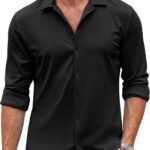COOFANDY Men's Casual Button Down Shirt Wrinkle Free Shirts Long Sleeve Dress Shirt
