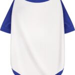Stylish White Color Block Dog Shirt: Premium Polycotton Blend, Comfortable, Breathable, and Wrinkle-Resistant. Perfect Apparel for Small, Medium, & Large Dogs, a Must-Have for Pet Lovers XS