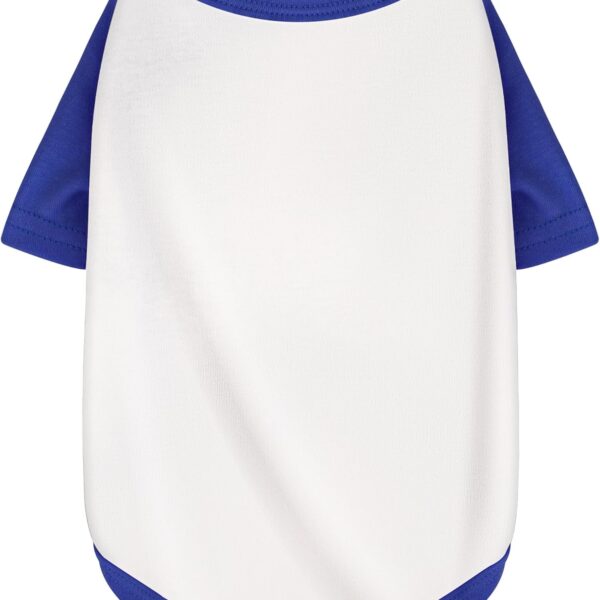 Stylish White Color Block Dog Shirt: Premium Polycotton Blend, Comfortable, Breathable, and Wrinkle-Resistant. Perfect Apparel for Small, Medium, & Large Dogs, a Must-Have for Pet Lovers XS