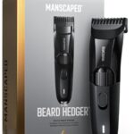 MANSCAPED The Beard Hedger Men's Premium Beard Trimmer, 20 Length Adjustable Blade Wheel, Stainless Steel T-Blade for Precision Facial Hair Trimming, Cordless Waterproof Wet/Dry Clipper
