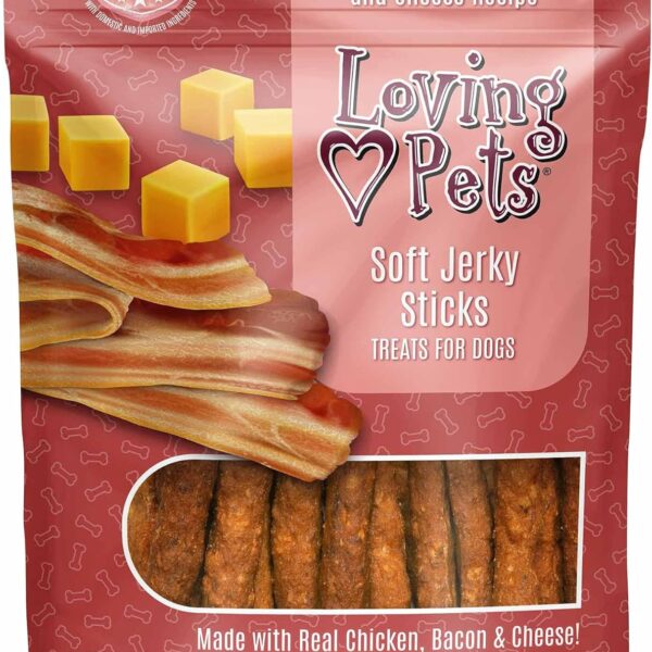 Loving Pets Soft Jerky Dog Treats  Real USA-Sourced Meat Dog Snacks for Training, Puppies & Everyday Reward  Soft, Chewy Dog Treats for Small, Medium & Large Dogs  Wheat & Corn Free
