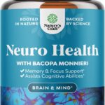 Nootropic Brain Supplement for Memory and Focus Support - Vitamins for Mental Support & Clarity with Bacopa Monnieri, VIT A, B6, Riboflavin, Niacin, Thiamin & Folate - Cognitive Complex - 60 Ct