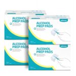 Winner Alcohol Wipes Individually Wrapped, 6" x 4" Large Prep Pads with 70% Isopropyl Alcohol, Essential for First Aid, Home and Laboratories, 4-Ply, 200 Count