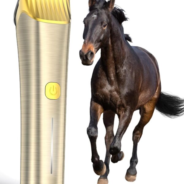 oneisall Cordless Horse Clippers,Low Noise 2 Speed Grooming Clippers,Horse Trimmer Shaver Kit for Matted Long Hair,Detachable Stainless Steel Blade Grooming Kit for Thick Coat