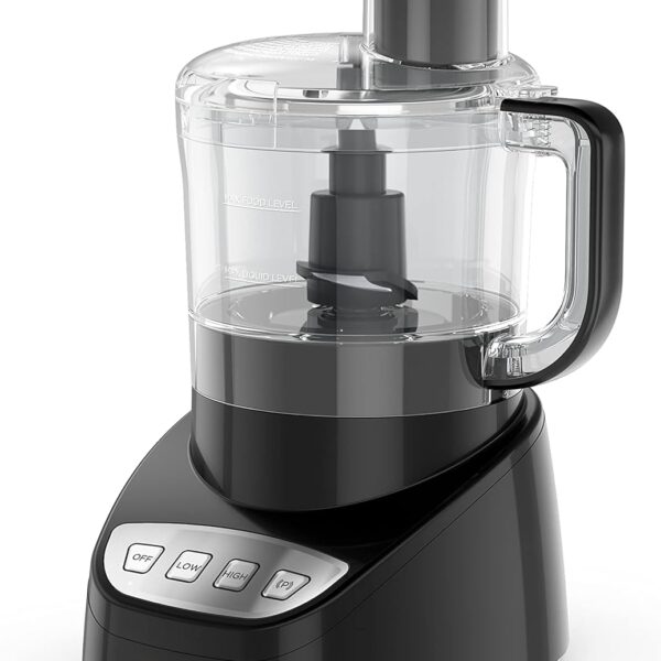 BLACK+DECKER 8-Cup Food Processor, Easy Assembly, Stainless Steel S-Blade, Shred, Slice, Chop, Puree, 450W Motor