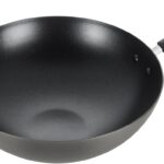 T-Fal Ultimate Hard Anodized Nonstick Wok 14 Inch, Oven Broiler Safe 350F, Non Stick Stir-Fry Pan, Cookware, Pots and Pans, Kitchen, Versatile Deep Frying, Saut, Braise, Stew, Dishwasher Safe, Black