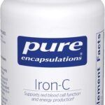 Pure Encapsulations Iron-C - 15 mg - 175 mg Vitamin C - Red Blood Cell Support* - Energy Production - Highly Bioavailable Iron Pill - Gluten Free & Vegan - 60 Capsules