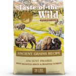 Taste of The Wild with Ancient Grains, Ancient Prairie Canine Recipe with Roasted Bison and Venison Dry Dog Food, Made with High Protein from Real Meat and Guaranteed Nutrients and Probiotics 28lb