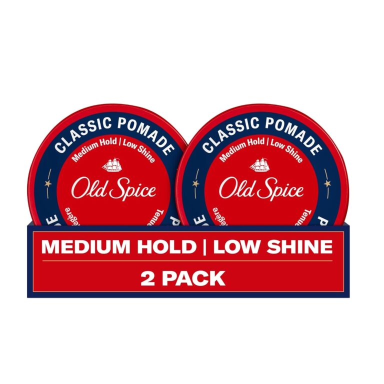 Old Spice Hair Pomade for Men, Medium Hold, Low Shine, Men's Hair Styling, 2.22 Oz Each, Twin Pack
