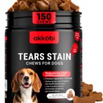 Tear Stain Chews and Eye Vitamins for Dogs - 150 Vision Soft Bites - Eye Supplements for Dogs with Lutein, Eyebright, Cranberry & Vitamin C - Beef Flavor